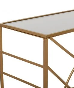 Grayson Lane Metal and Glass Modern Clock Console Table -GRAYSON LANE shop 330862668 AlternateImage3 l