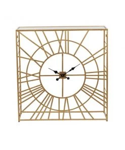 Grayson Lane Metal and Glass Modern Clock Console Table