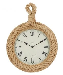 Grayson Lane Coastal Analog Round Wall Clock