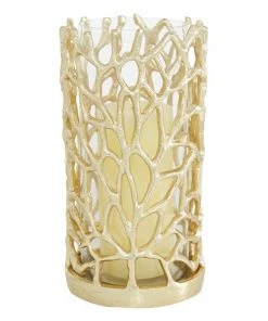Grayson Lane Gold Hurricane Candle Holder