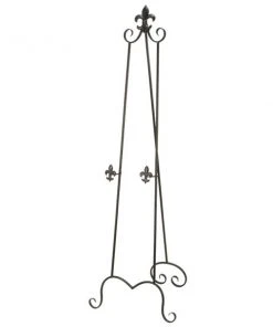 Grayson Lane Traditional Black Iron Easel