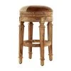 Grayson Lane Brown Bar Height (27-in to 35-in) Bar Stool