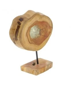 Grayson Lane Natural Brown Teak Wood Abstract Sculpture -GRAYSON LANE shop 330862692 AlternateImage3 l