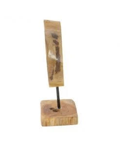 Grayson Lane Natural Brown Teak Wood Abstract Sculpture -GRAYSON LANE shop 330862692 AlternateImage4 l