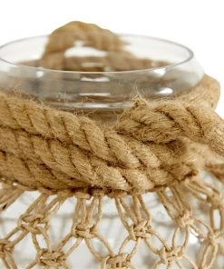 Grayson Lane Brown Rope Glass Lantern Candle Holder -GRAYSON LANE shop 330862694 AlternateImage3 l