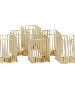 Grayson Lane 6-Candle Metal Votive Candle Holder - Set of 3