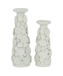 Grayson Lane Ceramic Pillar Candle Holder - Set of 2 -GRAYSON LANE shop 330862704 AlternateImage5 l