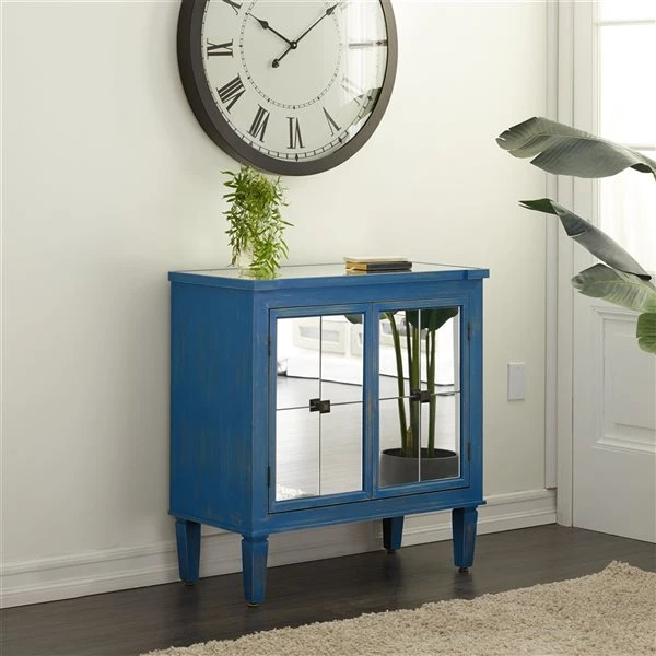 Grayson Lane Blue Asian Hardwood Accent Chest 2 Grayson Lane Blue Asian Hardwood Accent Chest - Image 2