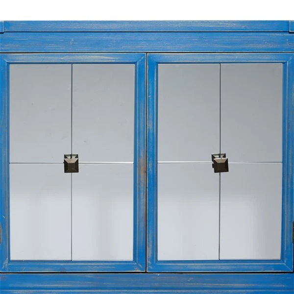 Grayson Lane Blue Asian Hardwood Accent Chest 3 Grayson Lane Blue Asian Hardwood Accent Chest - Image 3