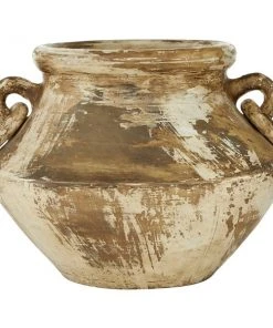 Grayson Lane Brown and Beige Ceramic Vase