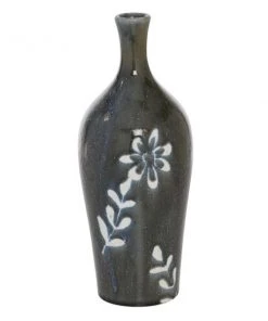 Grayson Lane Modern Black Ceramic Vase