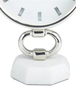 Grayson Lane Analog Stainless Steel Round Tabletop Clock -GRAYSON LANE shop 330862726 AlternateImage3 l