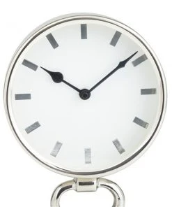 Grayson Lane Analog Stainless Steel Round Tabletop Clock -GRAYSON LANE shop 330862726 AlternateImage4 l