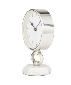 Grayson Lane Analog Stainless Steel Round Tabletop Clock -GRAYSON LANE shop 330862726 AlternateImage5 l