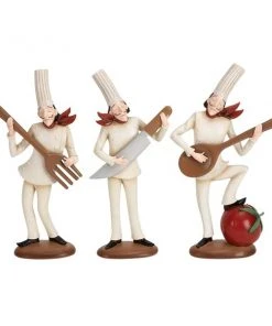 Grayson Lane Traditional Chef Sculptures - Set of 3