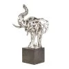Grayson Lane Silver Polystone Elephant