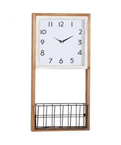 Grayson Lane Analog Rectangle Wall Clock