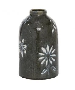 Grayson Lane Black Ceramic Vase