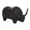 Grayson Lane Contemporary Black Ceramic Bull Sculpture