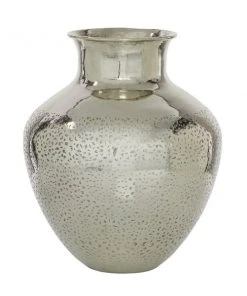 Grayson Lane Contemporary Silver Aluminum Vase