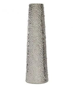 Grayson Lane Glam Silver Ceramic Decorative Vase