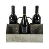 Grayson Lane 12-in x 7-in Grey Metal Wine Rack