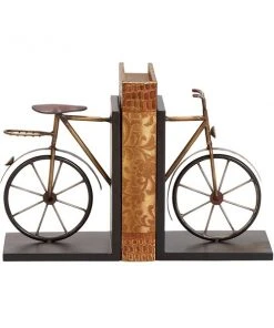 Grayson Lane Black Metal Bicycle Bookends - Set of 2