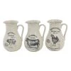 Grayson Lane White Porcelain Vases - Set of 3