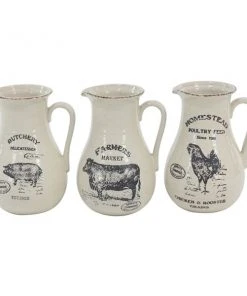 Grayson Lane White Porcelain Vases - Set of 3