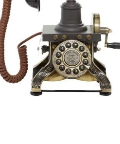 Grayson Lane Black Brass Antique Phone -GRAYSON LANE shop 330862830 AlternateImage2 l