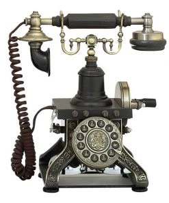 Grayson Lane Black Brass Antique Phone