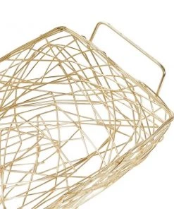 Grayson Lane Gold Metal Trays - Set of 3 -GRAYSON LANE shop 330862837 AlternateImage2 l