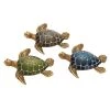 Grayson Lane Assorted Colours Polystone Turtle Sculptures - Set of 3