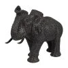 Grayson Lane Black Polystone Elephant Sculpture