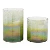 Grayson Lane Green Glass Vases - Set of 2