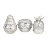 Grayson Lane Silver Polystone Sculptures - Set of 3