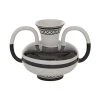 Grayson Lane White and Black Ceramic Vase