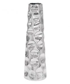 Grayson Lane Glam Silver Ceramic Vase