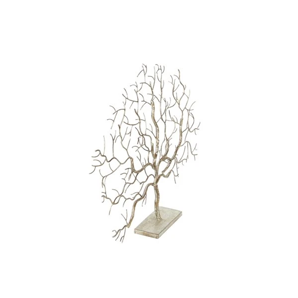 Grayson Lane Silver Metal Tree Sculpture 5 Grayson Lane Silver Metal Tree Sculpture - Image 5