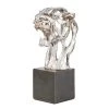 Grayson Lane Silver Polystone Leopard