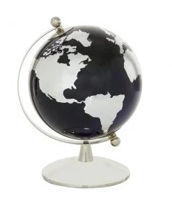 Grayson Lane Black and Silver Stainless Steel Globe