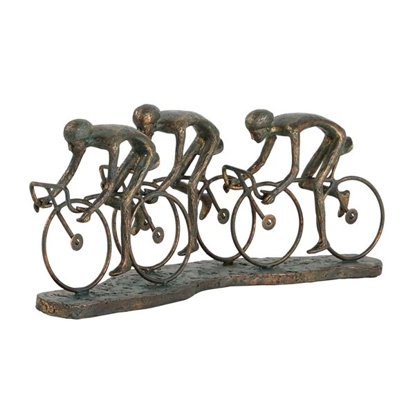 Grayson Lane Bronze Polystone Bicycle Sculpture 4 Grayson Lane Bronze Polystone Bicycle Sculpture - Image 4