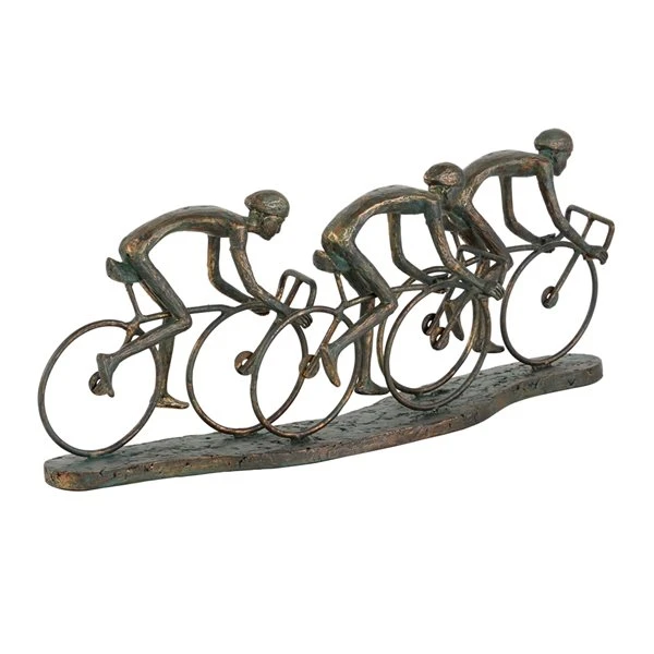Grayson Lane Bronze Polystone Bicycle Sculpture 5 Grayson Lane Bronze Polystone Bicycle Sculpture - Image 5