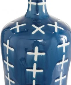 Grayson Lane Blue Stoneware Vases - Set of 3 -GRAYSON LANE shop 330862874 AlternateImage2 l