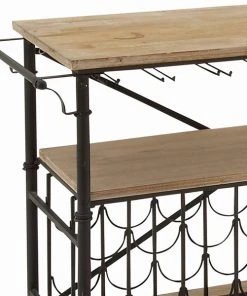 Grayson Lane 48-in x 31-in Brown Metal Wine Rack -GRAYSON LANE shop 330862879 AlternateImage5 l