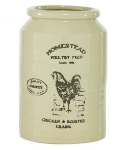 Grayson Lane Beige Farmhouse Decorative Ceramic Vase