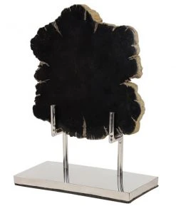 Grayson Lane Black Petrified Wood Scupture