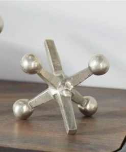 Grayson Lane Silver Aluminum Geometric Scultures - Set of 3 -GRAYSON LANE shop 330862891 AlternateImage2 l