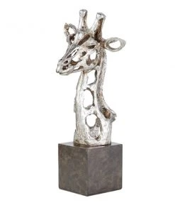 Grayson Lane Silver Polystone Giraffe