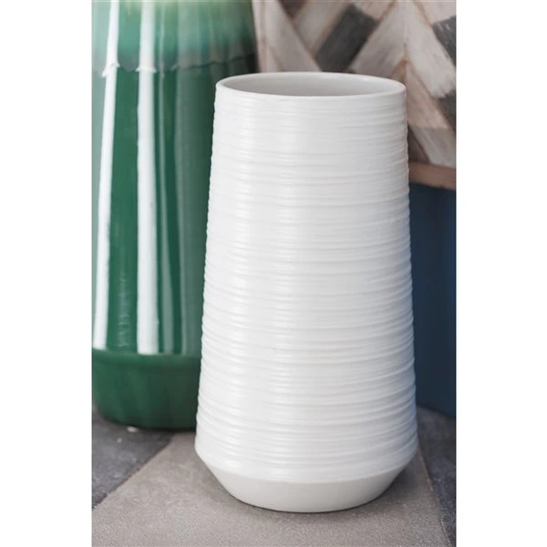 Grayson Lane Matte White Porcelain Vase 2 Grayson Lane Matte White Porcelain Vase - Image 2